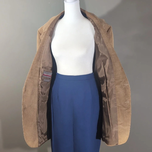 Levi Strauss & Co Brown Corduroy Blazer With Suede Elbow Patches - Picture 5 of 10